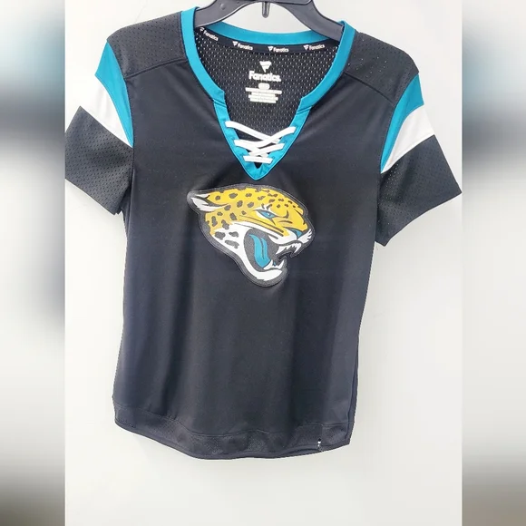 Fanatics women's black Jacksonville Jaguars Size Med. Fits Like A Large. - Picture 7 of 8